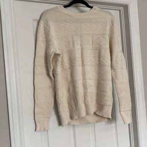 New with tags, cream knit sweater